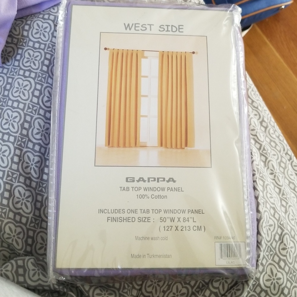 3 lavender brand new window curtains